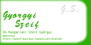 gyorgyi szeif business card