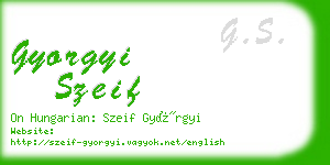 gyorgyi szeif business card